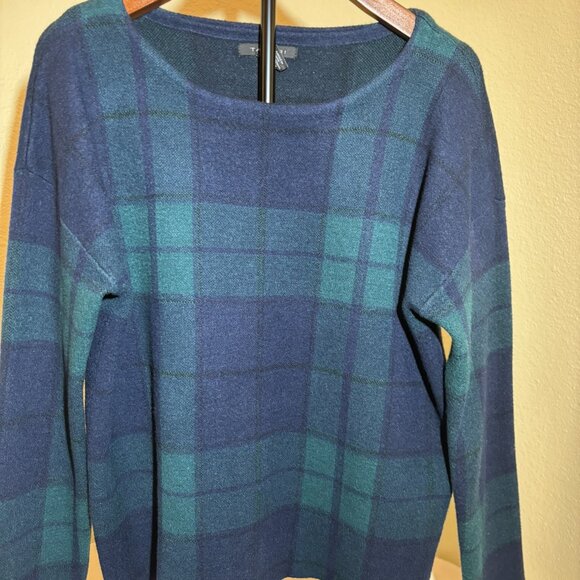 🎄Tahari Pullover Christmas Plaid Sweater Size XL - Picture 2 of 7